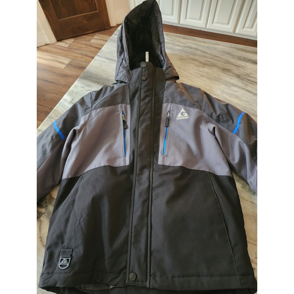 NWOT Gerry Kids Winter Ski Snow Jacket Hooded‎ Water Resistant Boys M 10 12